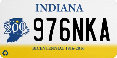 IN license plate 976NKA