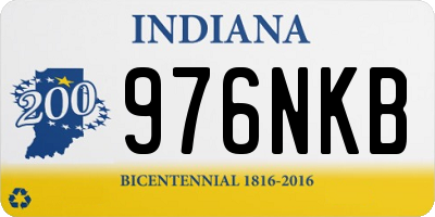 IN license plate 976NKB