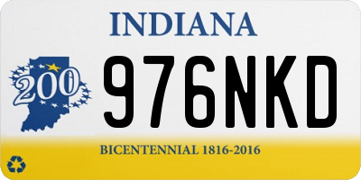 IN license plate 976NKD
