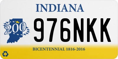 IN license plate 976NKK