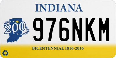 IN license plate 976NKM