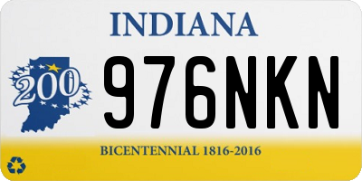 IN license plate 976NKN
