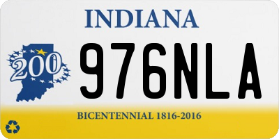 IN license plate 976NLA