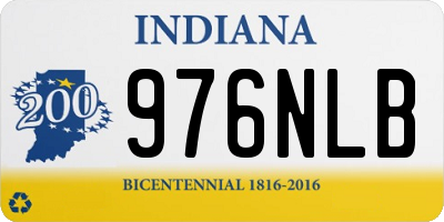 IN license plate 976NLB
