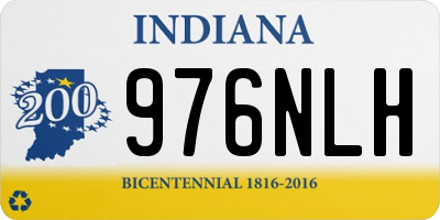 IN license plate 976NLH