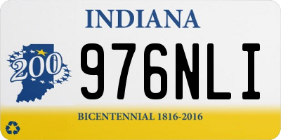 IN license plate 976NLI