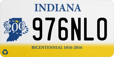 IN license plate 976NLO