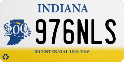 IN license plate 976NLS