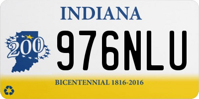 IN license plate 976NLU