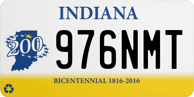 IN license plate 976NMT