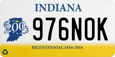 IN license plate 976NOK