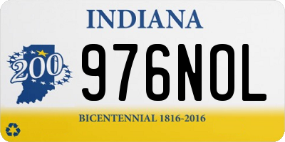 IN license plate 976NOL