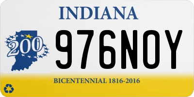 IN license plate 976NOY