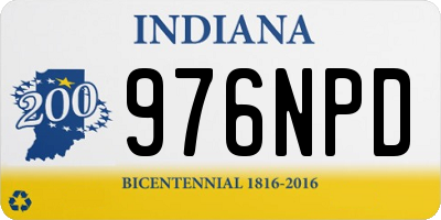 IN license plate 976NPD