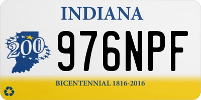 IN license plate 976NPF
