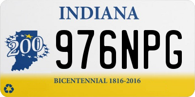 IN license plate 976NPG