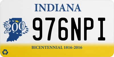 IN license plate 976NPI