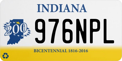 IN license plate 976NPL