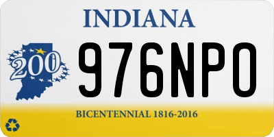 IN license plate 976NPO