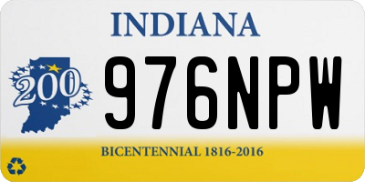 IN license plate 976NPW