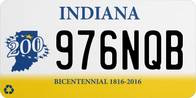IN license plate 976NQB