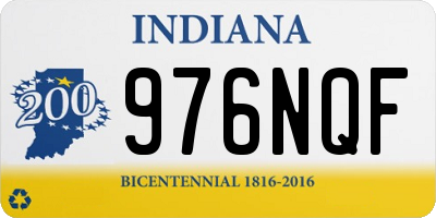 IN license plate 976NQF