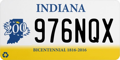 IN license plate 976NQX