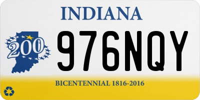 IN license plate 976NQY