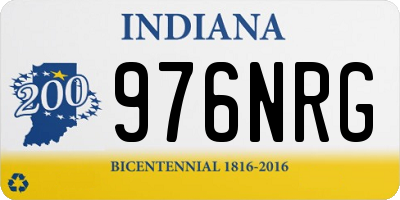 IN license plate 976NRG