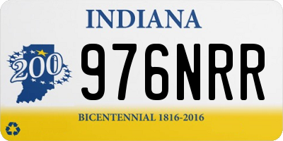 IN license plate 976NRR