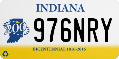 IN license plate 976NRY