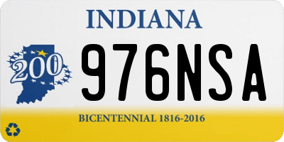 IN license plate 976NSA