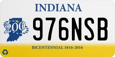 IN license plate 976NSB