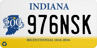 IN license plate 976NSK