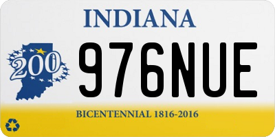 IN license plate 976NUE