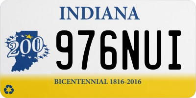 IN license plate 976NUI