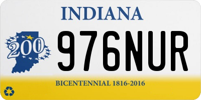 IN license plate 976NUR