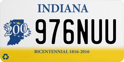 IN license plate 976NUU
