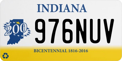 IN license plate 976NUV