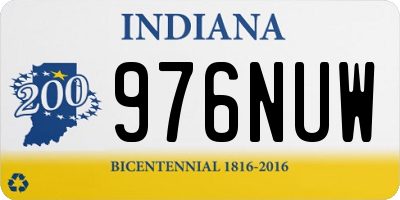 IN license plate 976NUW