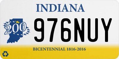 IN license plate 976NUY