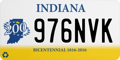IN license plate 976NVK