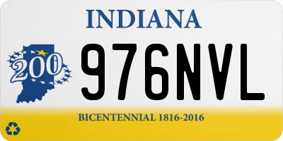 IN license plate 976NVL