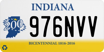 IN license plate 976NVV