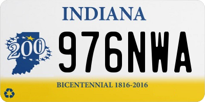 IN license plate 976NWA
