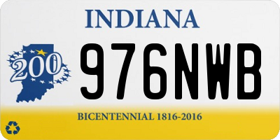 IN license plate 976NWB