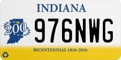 IN license plate 976NWG