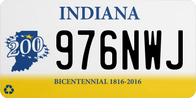 IN license plate 976NWJ