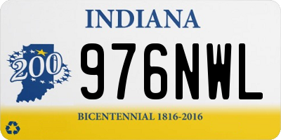 IN license plate 976NWL