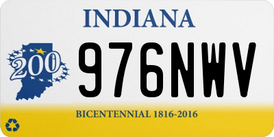 IN license plate 976NWV